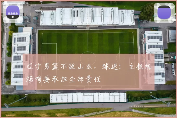 辽宁男篮不敌山东，球迷：主教练杨鸣要承担全部责任